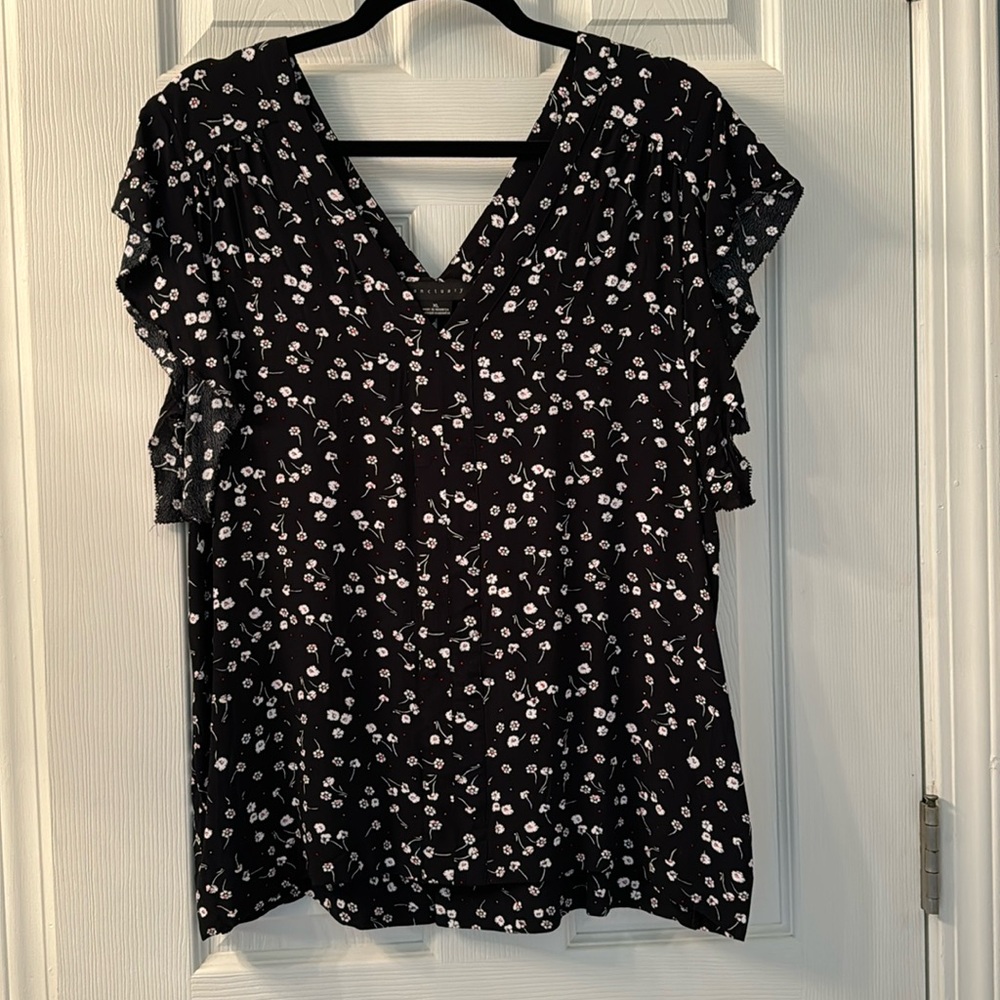 Sanctuary Frayed Sleeveless/Short Sleeve Top